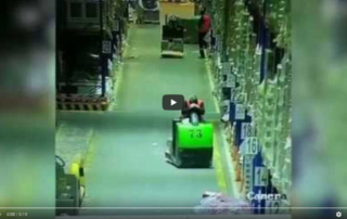 sleeping forklift operator