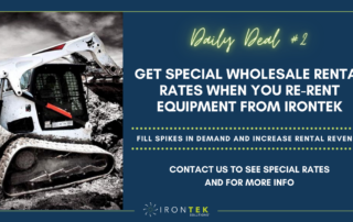 Discounted Equipment Re-Rental Rates